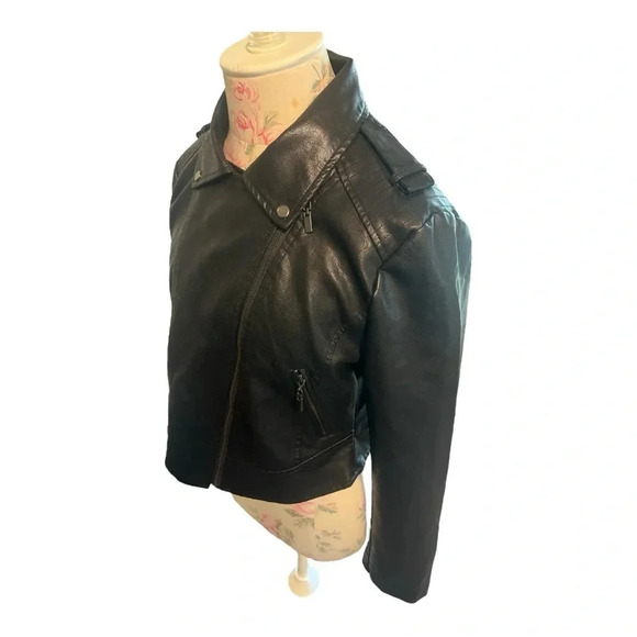 Year of the Snake Vegan Leather Black Moto Jacket SOUTH SIDE SERPENTS NWOT - Picture 6 of 11